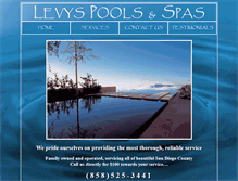 Tablet Screenshot of levyspools.com